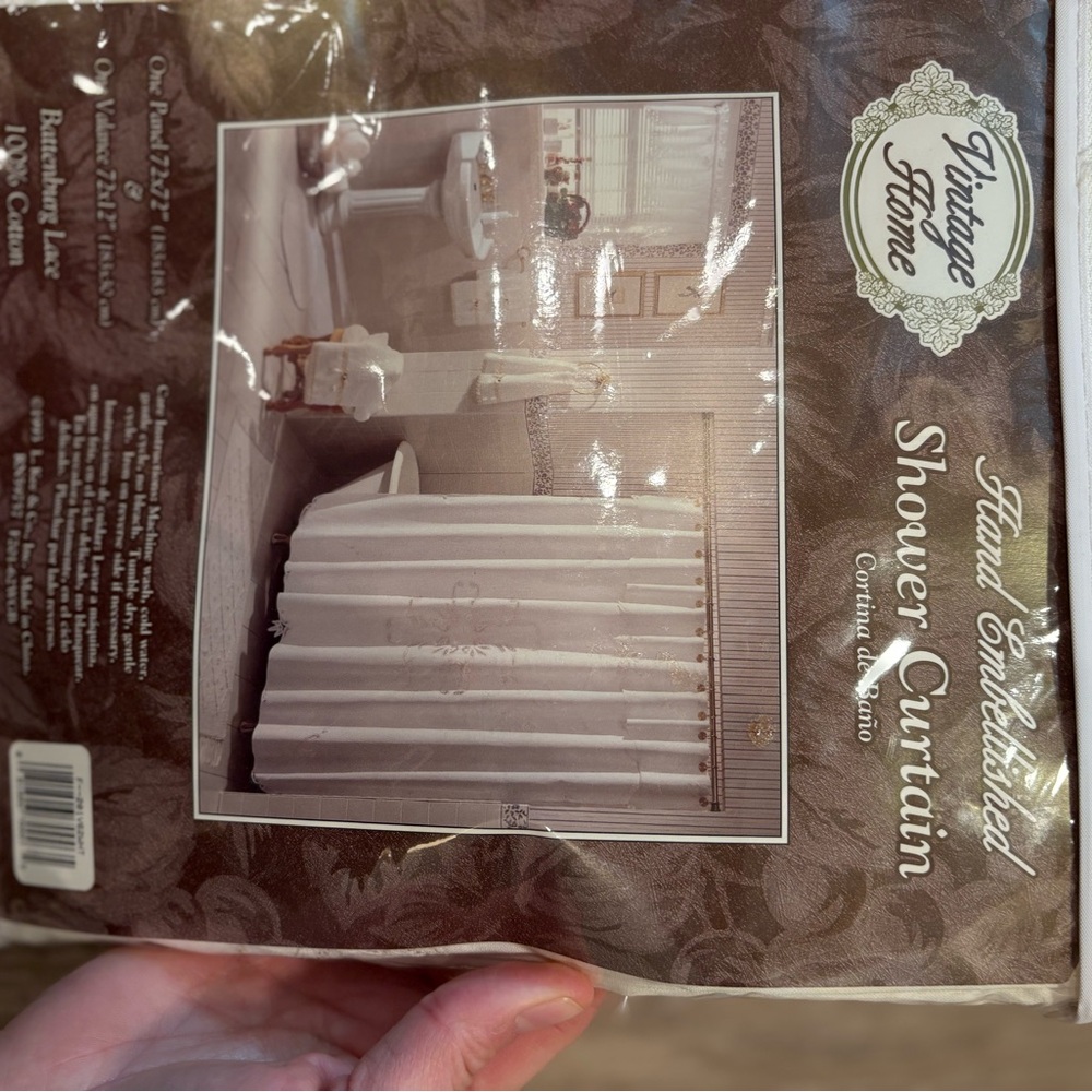 Vintage Brown Shower Curtain